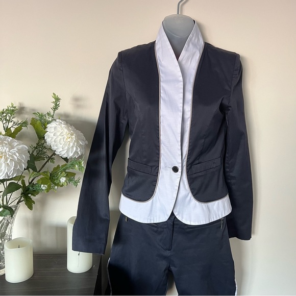 São Paulo slim fit navy suit jacket and pants - Picture 3 of 16